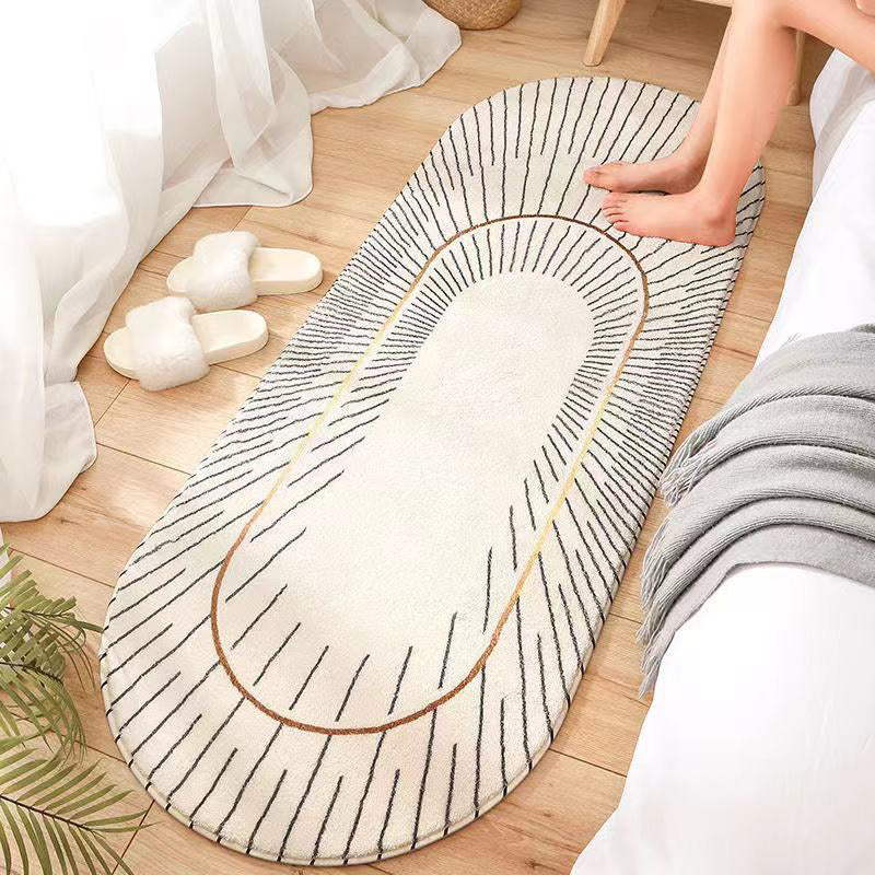 Multicolor Bedroom Rug Relaxing Geometric Printed Indoor Rug Synthetics Anti-Slip Easy Care Area Carpet White Clearhalo 'Area Rug' 'Modern' 'Rugs' Rug' 2393478