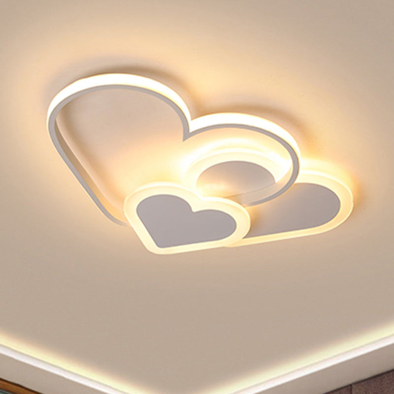 Modern Stylish Loving Heart Ceiling Mount Light Acrylic LED Flush Light for Kindergarten Clearhalo 'Ceiling Lights' 'Close To Ceiling Lights' 'Close to ceiling' 'Flush mount' Lighting' 239741