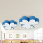 Lucky Clover LED Flush Mount Light Modern Stylish Acrylic Ceiling Lamp for Kindergarten Blue Clearhalo 'Ceiling Lights' 'Pendant Lights' 'Pendants' Lighting' 239840_f14647b9-bc2f-4f99-8199-91aa436cb2bc