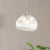 8"/12" W Cloud Shaped Pendant Light Contemporary Clear/Smoke Gray Hand-Blown Glass 1 Bulb Indoor Hanging Lamp Clear Clearhalo 'Ceiling Lights' 'Glass shade' 'Glass' 'Modern Pendants' 'Modern' 'Pendant Lights' 'Pendants' Lighting' 240300