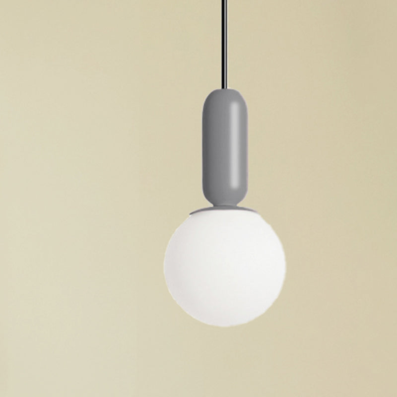 Nordic Stylish Bare Bulb Pendant Light 1 Head Hanging Lamp for Study Room Bedroom Clearhalo 'Ceiling Lights' 'Chandeliers' 'Glass shade' 'Glass' 'Pendant Lights' 'Pendants' Lighting' 240350