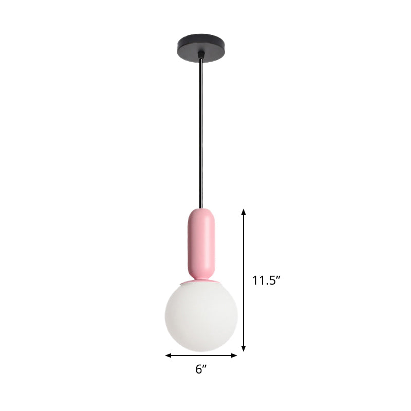 Nordic Stylish Bare Bulb Pendant Light 1 Head Hanging Lamp for Study Room Bedroom Clearhalo 'Ceiling Lights' 'Chandeliers' 'Glass shade' 'Glass' 'Pendant Lights' 'Pendants' Lighting' 240352