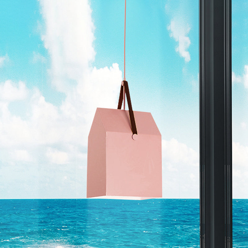 1 Bulb Bag Pendant Light Nordic Style Metal Hanging Light for Dining Room Restaurant Clearhalo 'Ceiling Lights' 'Pendant Lights' 'Pendants' Lighting' 240460