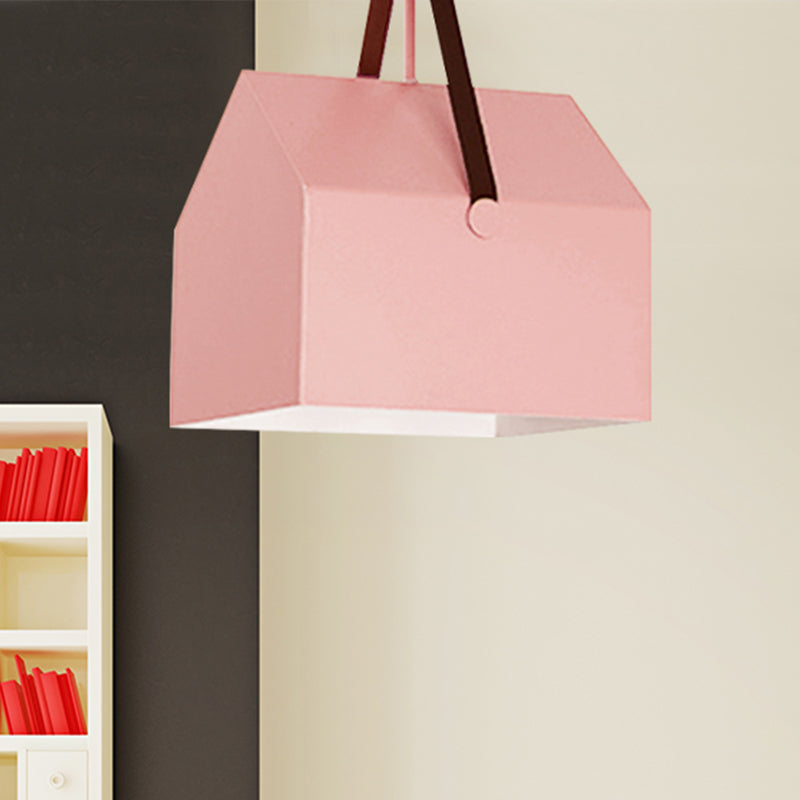 1 Bulb Bag Pendant Light Nordic Style Metal Hanging Light for Dining Room Restaurant Clearhalo 'Ceiling Lights' 'Pendant Lights' 'Pendants' Lighting' 240462