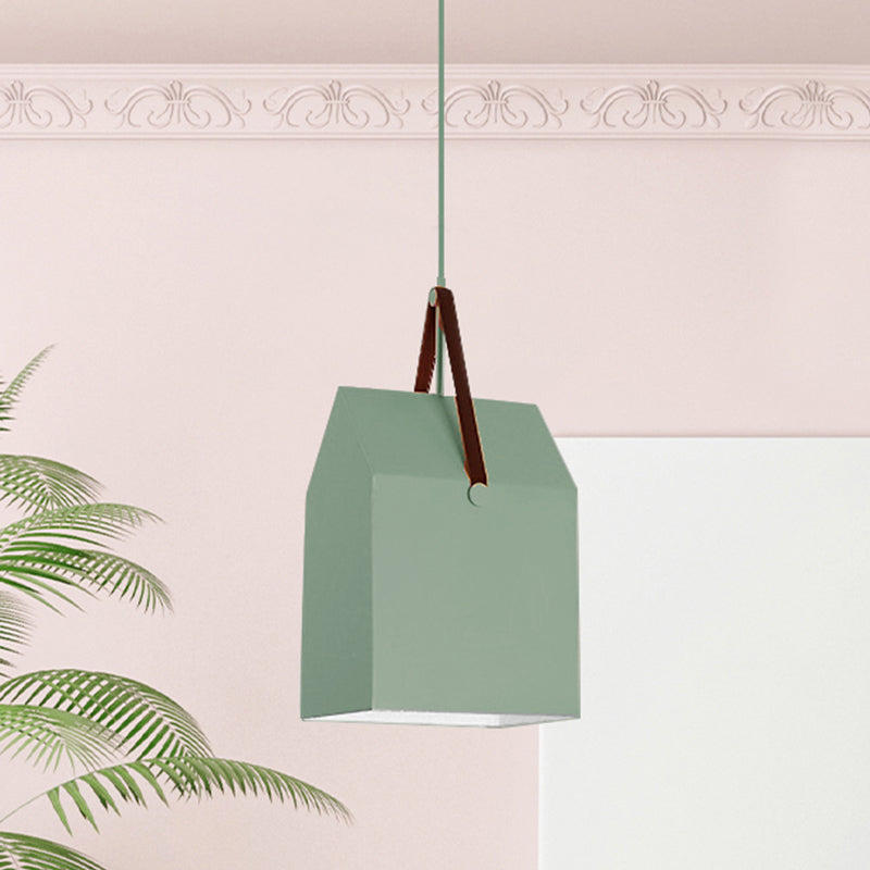 1 Bulb Bag Pendant Light Nordic Style Metal Hanging Light for Dining Room Restaurant Clearhalo 'Ceiling Lights' 'Pendant Lights' 'Pendants' Lighting' 240468