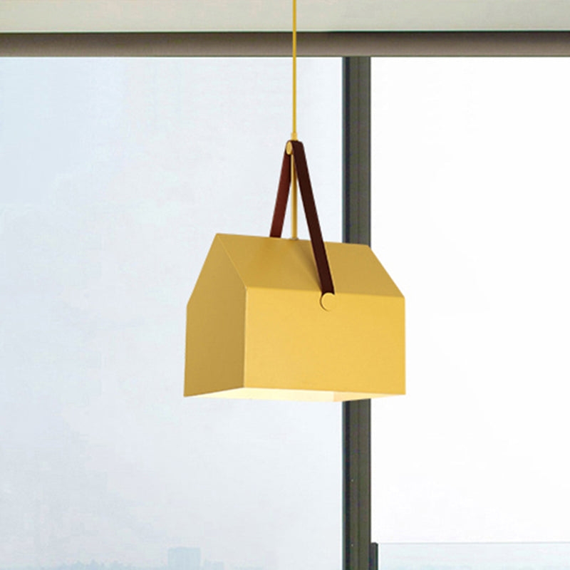 1 Bulb Bag Pendant Light Nordic Style Metal Hanging Light for Dining Room Restaurant Clearhalo 'Ceiling Lights' 'Pendant Lights' 'Pendants' Lighting' 240473