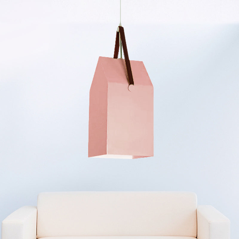1 Bulb Bag Pendant Light Nordic Style Metal Hanging Light for Dining Room Restaurant Clearhalo 'Ceiling Lights' 'Pendant Lights' 'Pendants' Lighting' 240480