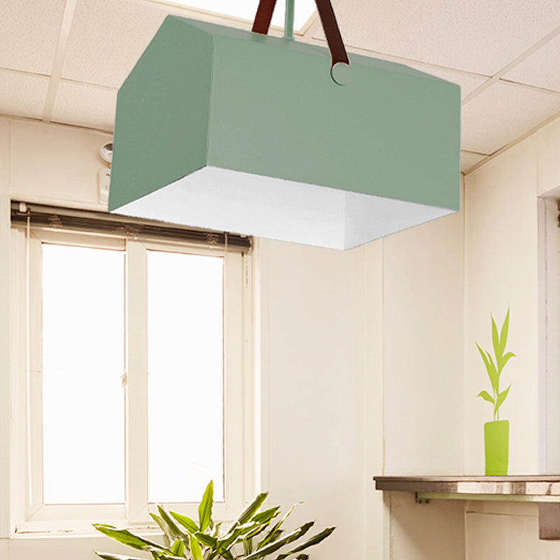 1 Bulb Bag Pendant Light Nordic Style Metal Hanging Light for Dining Room Restaurant Green D Clearhalo 'Ceiling Lights' 'Pendant Lights' 'Pendants' Lighting' 240481_691c1c2e-7d96-4519-9611-edae94670e76