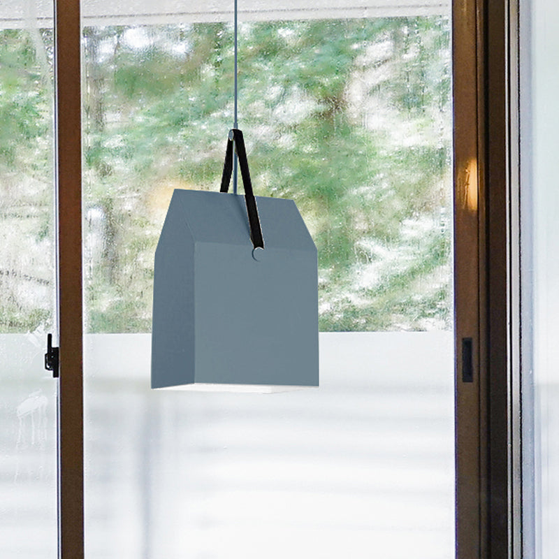 1 Bulb Bag Pendant Light Nordic Style Metal Hanging Light for Dining Room Restaurant Clearhalo 'Ceiling Lights' 'Pendant Lights' 'Pendants' Lighting' 240484