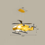 Metal Helicopter Chandelier Lamp Kids Style LED Hanging Ceiling Light for Boys Bedroom Clearhalo 'Ceiling Lights' 'Chandeliers' Lighting' options 2404965