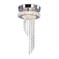 Spiral Crystal LED Ceiling Mount Light Fixture Modern Stainless Steel Flushmount for Corridor Clearhalo 'Ceiling Lights' 'Close To Ceiling Lights' 'Close to ceiling' 'Flush mount' Lighting' 2404994