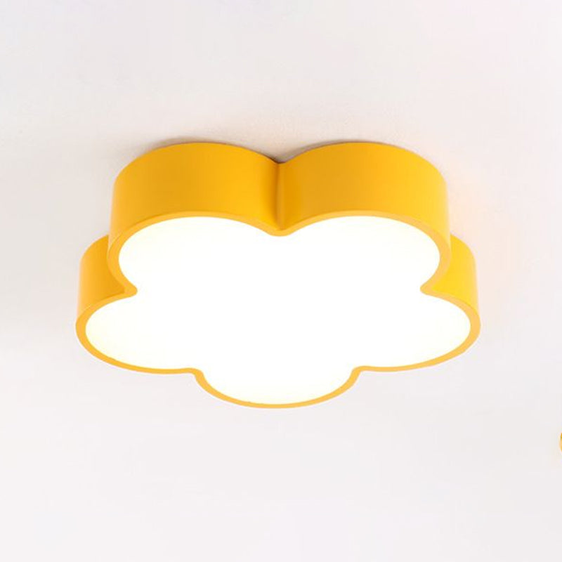 Kids Style LED Flush Light Flower Shaped Ceiling Fixture with Acrylic Shade for Bedroom - Clearhalo - 'Ceiling Lights' - 'Close To Ceiling Lights' - 'Close to ceiling' - 'Flush mount' - Lighting' - 2405073