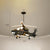 Biplane Acrylic Suspension Light Creative LED Chandelier Pendant Light for Boys Room Army Green Clearhalo 'Ceiling Lights' 'Chandeliers' Lighting' 2405151