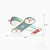 Creative Cartoon LED Flush Light Aircraft Shaped Ceiling Mount Lamp with Acrylic Shade Green White Clearhalo 'Ceiling Lights' 'Close To Ceiling Lights' 'Close to ceiling' 'Semi-flushmount' Lighting' 2405196