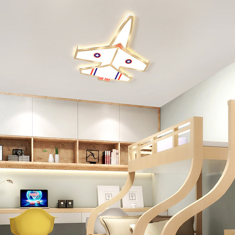 Ultra-Thin Airplane LED Flush Mount Lamp Cartoon Acrylic Child Room Ceiling Light Fixture Clearhalo 'Ceiling Lights' 'Close To Ceiling Lights' 'Close to ceiling' 'Flush mount' Lighting' 2405210