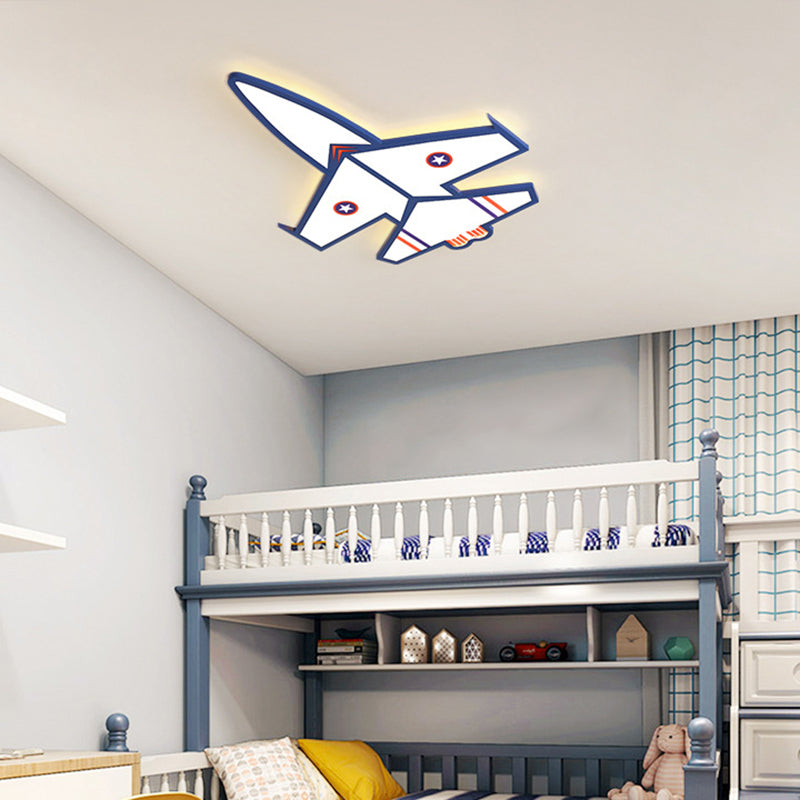 Ultra-Thin Airplane LED Flush Mount Lamp Cartoon Acrylic Child Room Ceiling Light Fixture Clearhalo 'Ceiling Lights' 'Close To Ceiling Lights' 'Close to ceiling' 'Flush mount' Lighting' 2405213