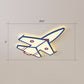 Ultra-Thin Airplane LED Flush Mount Lamp Cartoon Acrylic Child Room Ceiling Light Fixture Blue 29.5" Warm Clearhalo 'Ceiling Lights' 'Close To Ceiling Lights' 'Close to ceiling' 'Flush mount' Lighting' 2405224