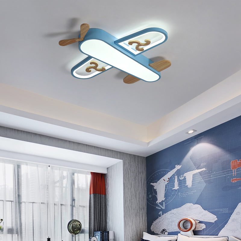 Aircraft Shaped Nursery Flush Mount Acrylic Cartoon Surface Mounted Led Ceiling Light Clearhalo 'Ceiling Lights' 'Chandeliers' Lighting' options 2405227