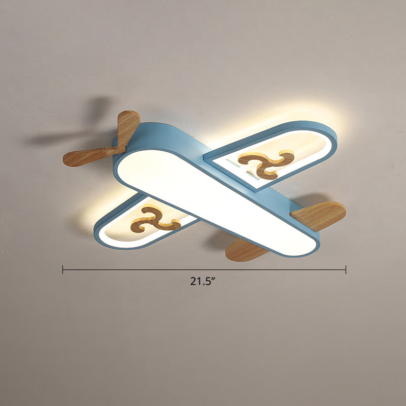 Aircraft Shaped Nursery Flush Mount Acrylic Cartoon Surface Mounted Led Ceiling Light Clearhalo 'Ceiling Lights' 'Chandeliers' Lighting' options 2405230
