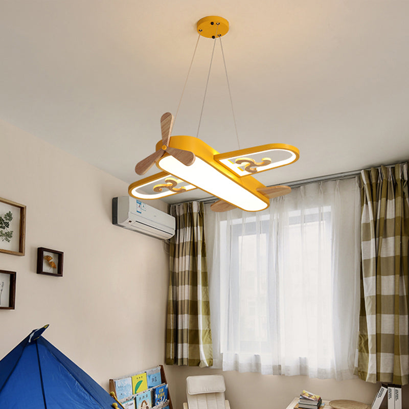 Aircraft Shaped Nursery Flush Mount Acrylic Cartoon Surface Mounted Led Ceiling Light Clearhalo 'Ceiling Lights' 'Chandeliers' Lighting' options 2405234