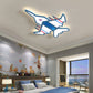 Airplane Flush Mount LED Light Childrens Acrylic Bedroom Ultrathin Ceiling Flush Light Clearhalo 'Ceiling Lights' 'Close To Ceiling Lights' 'Close to ceiling' 'Semi-flushmount' Lighting' 2405292
