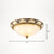 Dome Bedroom Flush Ceiling Light Vintage Frosted Glass Flush-Mount Lighting Fixture 3 Yellow-White Clearhalo 'Ceiling Lights' 'Close To Ceiling Lights' 'Close to ceiling' 'Flush mount' Lighting' 2405375