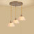 Shaded Dining Room Multi Light Pendant Simplicity Frosted White Glass Suspension Light White Pagoda Cylinder Clearhalo 'Ceiling Lights' 'Close To Ceiling Lights' 'Glass shade' 'Glass' 'Pendant Lights' 'Pendants' Lighting' 2405441