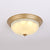 3-Light Frosted Glass Flush Ceiling Light Colonial Style Dome Bedroom Flushmount Lighting Beige 16" Clearhalo 'Ceiling Lights' 'Close To Ceiling Lights' 'Close to ceiling' 'Flush mount' Lighting' 2405533