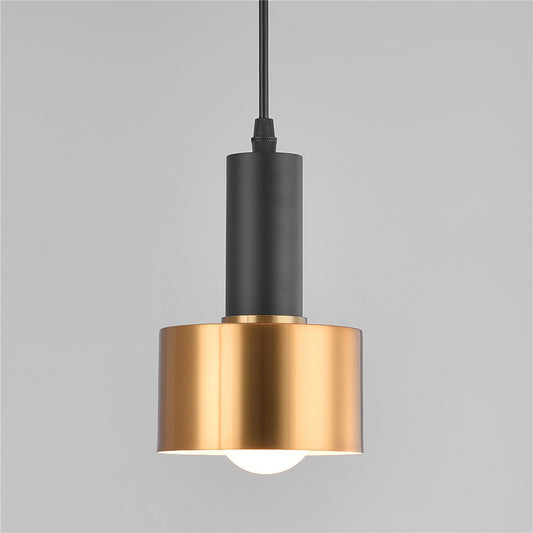 Grenade Shaped Pendulum Light Postmodern Metal 1 Bulb Black-Brass Hanging Pendant Clearhalo 'Ceiling Lights' 'Modern Pendants' 'Modern' 'Pendant Lights' 'Pendants' Lighting' 2405672