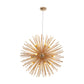 Minimalist Hedgehog Chandelier Metal Living Room Hanging Light Fixture with Carved Design Clearhalo 'Ceiling Lights' 'Chandeliers' 'Modern Chandeliers' 'Modern' Lighting' 2405706