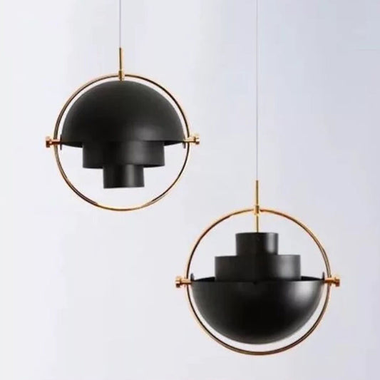 Mobile Hemispherical Pendant Lamp Creative Designer Metal Single Dining Room Ceiling Light Clearhalo 'Ceiling Lights' 'Modern Pendants' 'Modern' 'Pendant Lights' 'Pendants' Lighting' 2405711