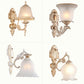 Frosted Glass Shaded Wall Lamp Country Style Hallway Wall Sconce Lighting Fixture Clearhalo 'Wall Lamps & Sconces' 'Wall Lights' Lighting' 2405906
