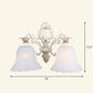 Frosted Glass Shaded Wall Lamp Country Style Hallway Wall Sconce Lighting Fixture 2.0 Beige Saucer Clearhalo 'Wall Lamps & Sconces' 'Wall Lights' Lighting' 2405909