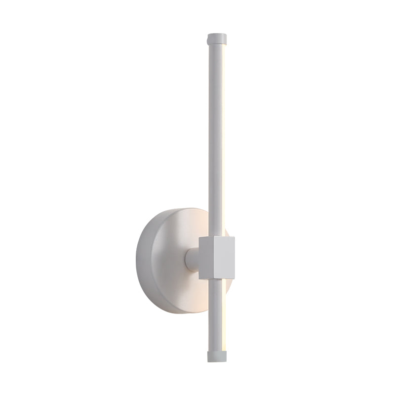 Stick Shaped Bedside Wall Sconce Light Metallic LED Minimalist Wall Mount Lighting Clearhalo 'Cast Iron' 'Glass' 'Industrial' 'Modern wall lights' 'Modern' 'Tiffany' 'Traditional wall lights' 'Wall Lamps & Sconces' 'Wall Lights' Lighting' 2406111