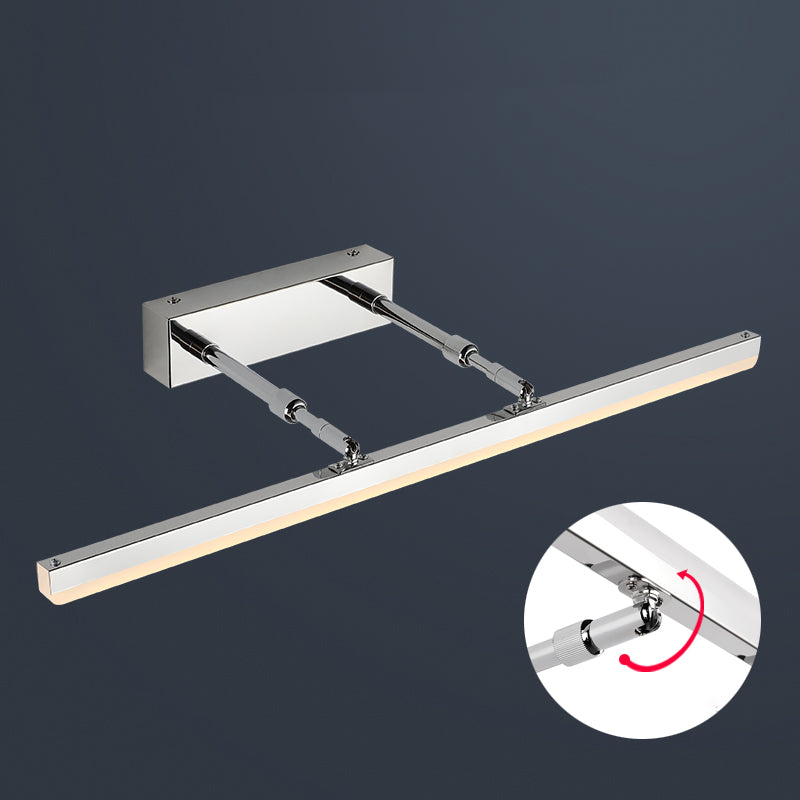 Pivoting Bar LED Wall Mount Lamp Simplicity Acrylic Bedroom Vanity Light Fixture Clearhalo 'Cast Iron' 'Glass' 'Industrial' 'Modern wall lights' 'Modern' 'Tiffany' 'Traditional wall lights' 'Vanity Lights' 'Wall Lights' Lighting' 2406119