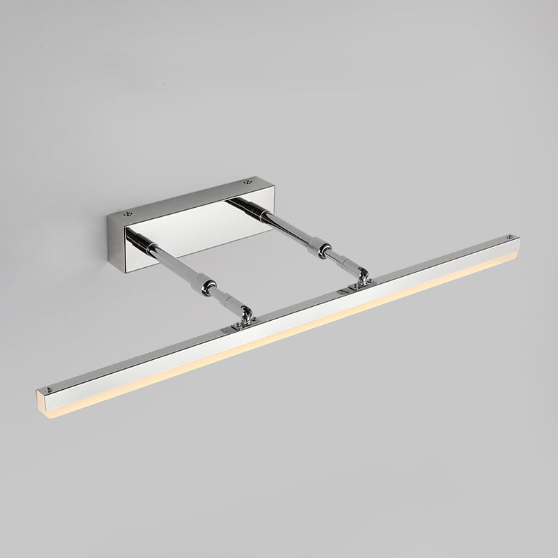 Pivoting Bar LED Wall Mount Lamp Simplicity Acrylic Bedroom Vanity Light Fixture Clearhalo 'Cast Iron' 'Glass' 'Industrial' 'Modern wall lights' 'Modern' 'Tiffany' 'Traditional wall lights' 'Vanity Lights' 'Wall Lights' Lighting' 2406121