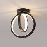 Circle Foyer Ceiling Flush Light Metallic Minimalist LED Semi Flush Mount Lighting Clearhalo 'Ceiling Lights' 'Close To Ceiling Lights' 'Close to ceiling' 'Semi-flushmount' Lighting' 2406150