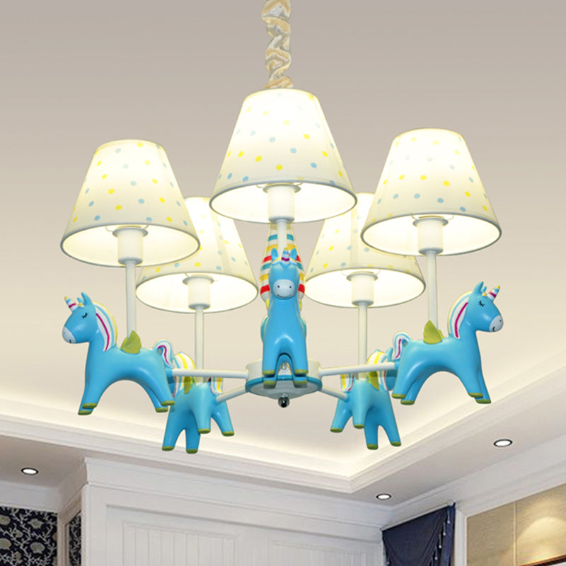 Nordic Tapered Shade Hanging Lights Fabric Pendant Light Fixture for Living Room Clearhalo 'Ceiling Lights' 'Chandeliers' Lighting' options 240617