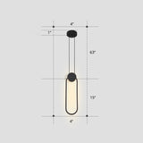 Black Circular Hanging Lamp Nordic Metallic LED Suspension Light Fixture for Bedroom Black Warm Rectangle Clearhalo 'Ceiling Lights' 'Modern Pendants' 'Modern' 'Pendant Lights' 'Pendants' Lighting' 2406206