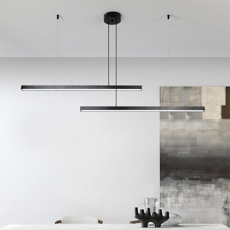 Adjustable Line Art Pendant Lamp Minimalist Metal Bedroom LED Ceiling Chandelier Clearhalo 'Ceiling Lights' 'Chandeliers' 'Modern Chandeliers' 'Modern' Lighting' 2406320