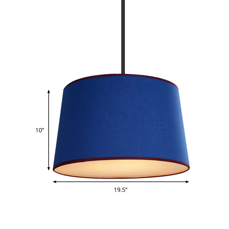 Drum Dining Room Hanging Lamp Metal Modern Style Hanging Light Clearhalo 'Ceiling Lights' 'Chandeliers' Lighting' options 240694