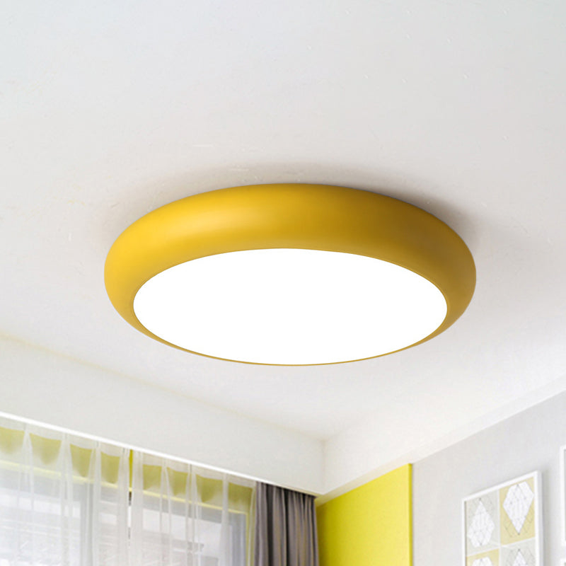 Bedroom Ceiling Lighting LED, Nordic Round Flush Mount Light Fixture for Children Clearhalo 'Ceiling Lights' 'Close To Ceiling Lights' 'Close to ceiling' 'Flush mount' Lighting' 240698