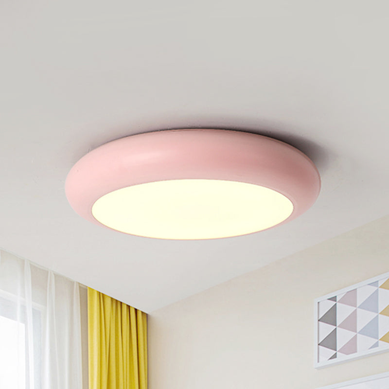 Bedroom Ceiling Lighting LED, Nordic Round Flush Mount Light Fixture for Children Clearhalo 'Ceiling Lights' 'Close To Ceiling Lights' 'Close to ceiling' 'Flush mount' Lighting' 240701