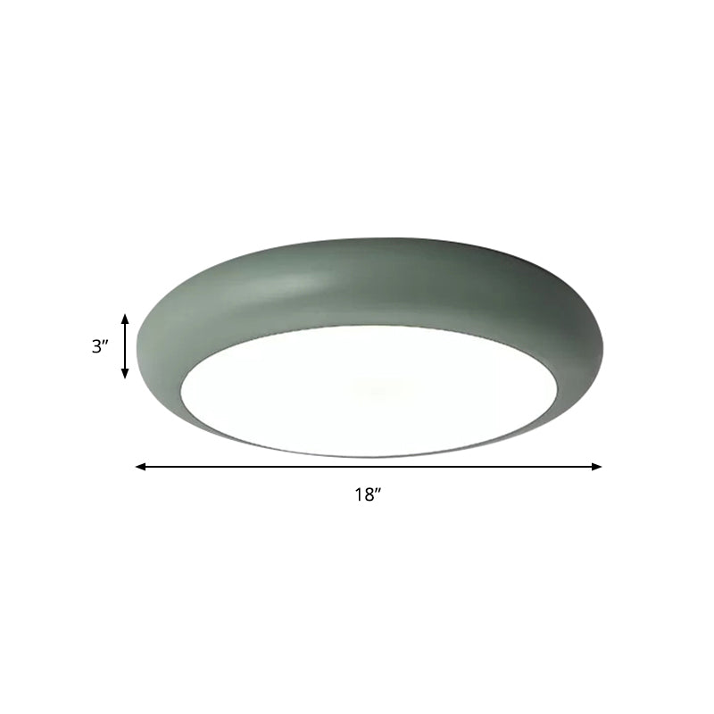Bedroom Ceiling Lighting LED, Nordic Round Flush Mount Light Fixture for Children Clearhalo 'Ceiling Lights' 'Close To Ceiling Lights' 'Close to ceiling' 'Flush mount' Lighting' 240707