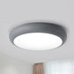 Bedroom Ceiling Lighting LED, Nordic Round Flush Mount Light Fixture for Children Grey Clearhalo 'Ceiling Lights' 'Close To Ceiling Lights' 'Close to ceiling' 'Flush mount' Lighting' 240708