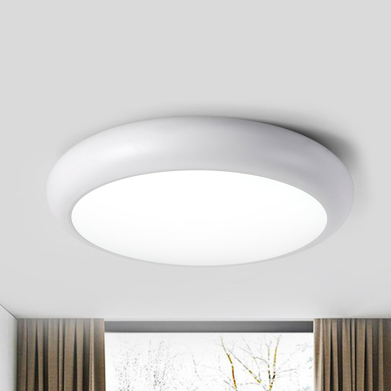 Bedroom Ceiling Lighting LED, Nordic Round Flush Mount Light Fixture for Children White Clearhalo 'Ceiling Lights' 'Close To Ceiling Lights' 'Close to ceiling' 'Flush mount' Lighting' 240711
