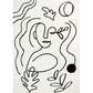 Creative Hand Printed Rug Multicolor Synthetics Area Carpet Non-Slip Backing Pet Friendly Indoor Rug for Decoration White Clearhalo 'Area Rug' 'Rug' 2407590
