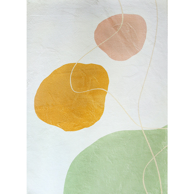 Calming Colorblock Rug Multicolor Polyster Indoor Rug Anti-Slip Backing Easy Care Pet Friendly Carpet for Decor Green-Yellow Clearhalo 'Area Rug' 'Rug' 2407609