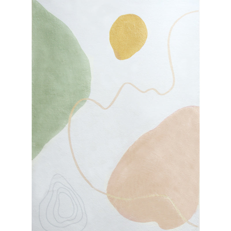 Calming Colorblock Rug Multicolor Polyster Indoor Rug Anti-Slip Backing Easy Care Pet Friendly Carpet for Decor Nude Pink Clearhalo 'Area Rug' 'Rug' 2407611
