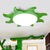 Sun Shaped Flush Ceiling Light Cartoon Wood Acrylic Ceiling Light for Kindergarten Green Clearhalo 'Ceiling Lights' 'Close To Ceiling Lights' 'Close to ceiling' 'Flush mount' Lighting' 240790